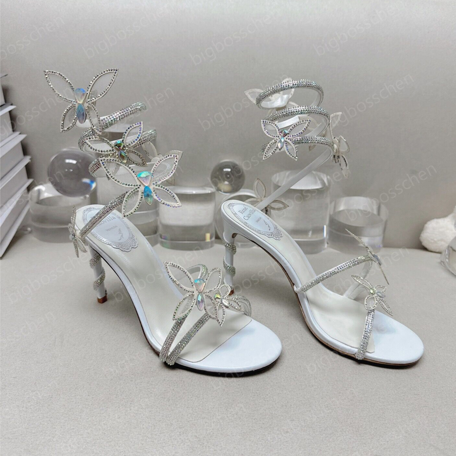 Fine Heeled Sandals Rene Caovilla Cleo Crystal Encrusted Snake Diamond Ankle Wrap Formal Shoes Designer 9.5 cm Butterfly Floral Rhinestone Roman Women's Sandals 4-12, White
Fine Heeled Sandals Rene Caovilla Cleo Crystal Encrusted Snake Diamond Ankle Wrap Formal Shoes Designer 9.5 cm Butterfly Floral Rhinestone Roman Women's Sandals 4-12, White