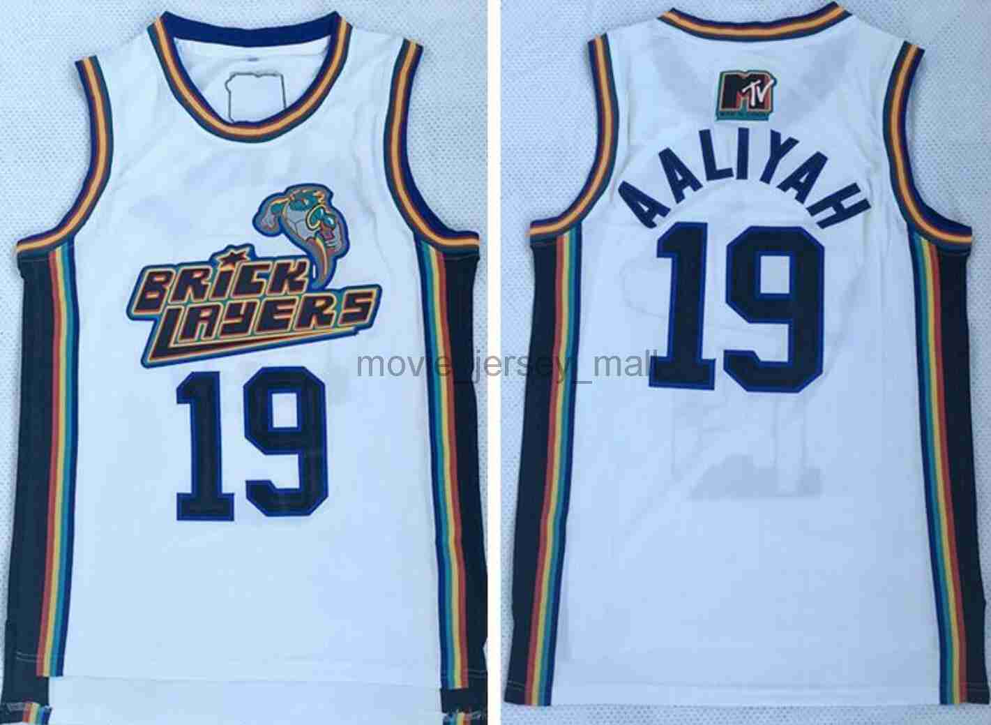 NCAA Mens White Basketball Jerseys College Aaliyah Number 19 Jersey Bricklayers Sixth Annual Rock N' Jock B-Ball Jam 1996 MTV Movie Shirts S-2XL
NCAA Mens White Basketball Jerseys College Aaliyah Number 19 Jersey Bricklayers Sixth Annual Rock N' Jock B-Ball Jam 1996 MTV Movie Shirts S-2XL