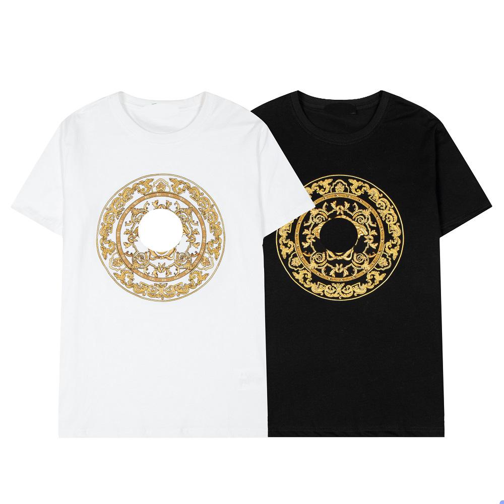 Mens T-Shirts Medusa Embroidery V-letter Tide Spring/Summer Short Sleeve T-shirt Womens Top, White
Mens T-Shirts Medusa Embroidery V-letter Tide Spring/Summer Short Sleeve T-shirt Womens Top, White