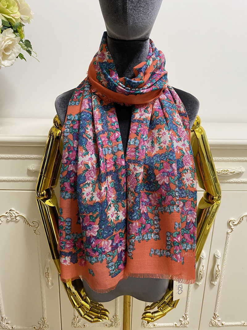 Women's long scarf scarves 55% silk 45% cashmere material thin and soft print letter flowers patten size 170cm -65cm
Women's long scarf scarves 55% silk 45% cashmere material thin and soft print letter flowers patten size 170cm -65cm
