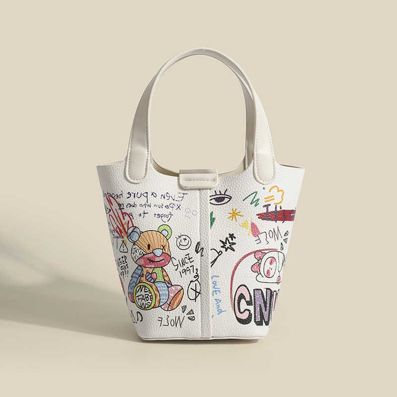 graffiti vegetable basket bag bucket bag lady handbag 2023 new casual shoulder bag messenger bag, White4
graffiti vegetable basket bag bucket bag lady handbag 2023 new casual shoulder bag messenger bag, White4