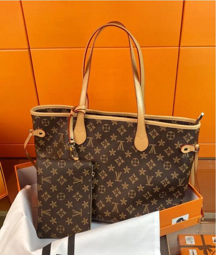 Fashion Women bag 2pcs set Tote Luxurys Designers Bags shoulder Messenger bags Classic Style Fashion Lady Totes handbags purses with small wallets, Brown plaid
Fashion Women bag 2pcs set Tote Luxurys Designers Bags shoulder Messenger bags Classic Style Fashion Lady Totes handbags purses with small wallets, Brown plaid