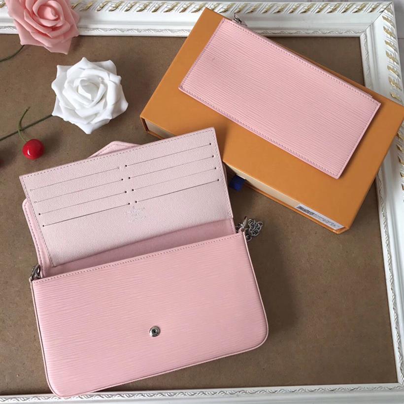 Ripples Pattern Grained Leather Chain Wallets Lady 3 in one Multiple Crossbody Bags with Detachable Zipper Pouch and Card Holder S219f, Pink
Ripples Pattern Grained Leather Chain Wallets Lady 3 in one Multiple Crossbody Bags with Detachable Zipper Pouch and Card Holder S219f, Pink