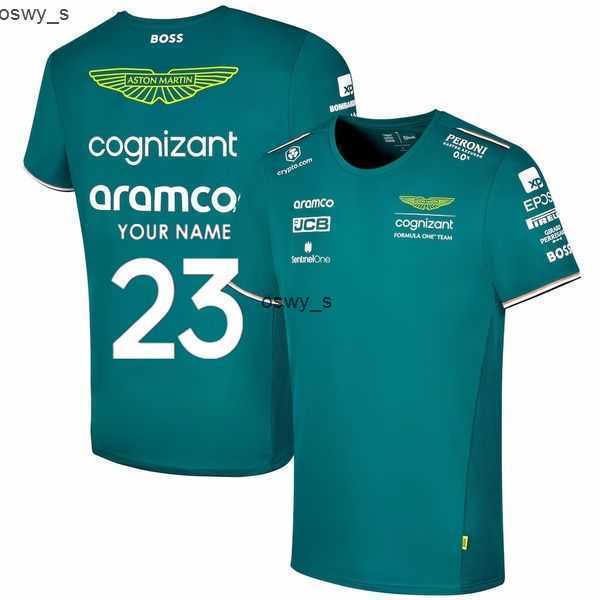 

Cycling Polos Men' Men' T-shirts Aston Martin Aramco Cognizant F1 2023 Official Fernando Alonso Team Polo Sleeve Formula ExtremeT9EE, Polo name and number