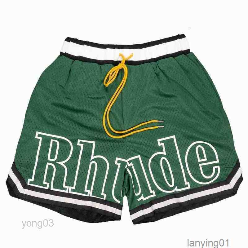 

Men's Shorts Rhude Mens Athletic Casual Mesh Short Men High Quality Classic Beach Fashion Luxury Designer Street Hip Hop1