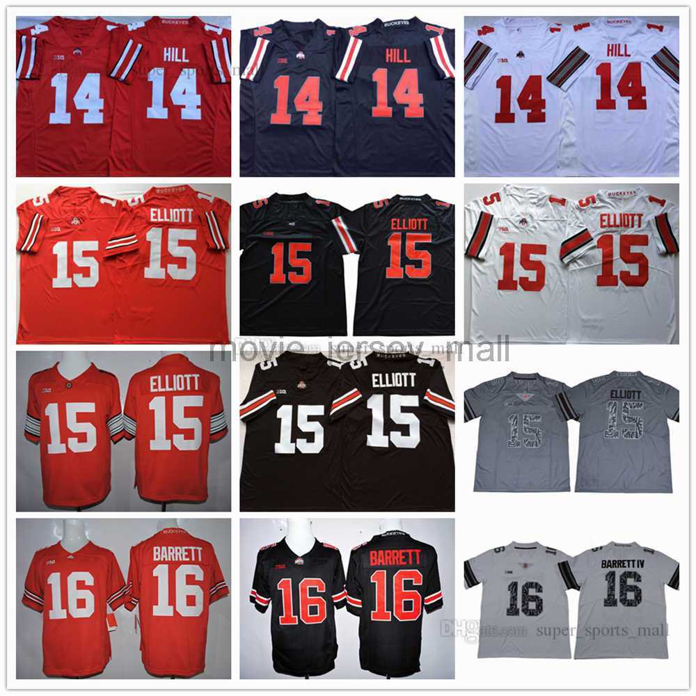NCAA Ohio State Buckeyes College Football Jersey 14 K.J. Hill 15 Ezekiel Elliott 16 J.T Barrett High Quality stitched Red White Black, As picture
NCAA Ohio State Buckeyes College Football Jersey 14 K.J. Hill 15 Ezekiel Elliott 16 J.T Barrett High Quality stitched Red White Black, As picture