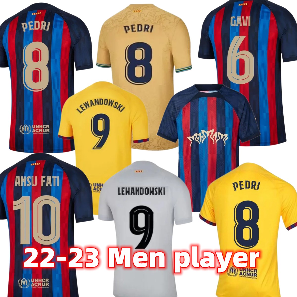 22 23 Soccer Jerseys LEWANDOWSKI PEDRI GAVI ANSU FATI BARCELONAS FERRAN RAPHINHA F. DE JONG DEST DEMBELE camiseta de Shirt Men Kids Kits Uniform Football Shirt, Gold
22 23 Soccer Jerseys LEWANDOWSKI PEDRI GAVI ANSU FATI BARCELONAS FERRAN RAPHINHA F. DE JONG DEST DEMBELE camiseta de Shirt Men Kids Kits Uniform Football Shirt, Gold