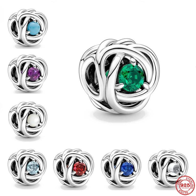 925 silver Fit Pandora Original charms DIY Pendant women Bracelets beads New openwork Birthstone Eternity Circle Charm Fine DIY
925 silver Fit Pandora Original charms DIY Pendant women Bracelets beads New openwork Birthstone Eternity Circle Charm Fine DIY