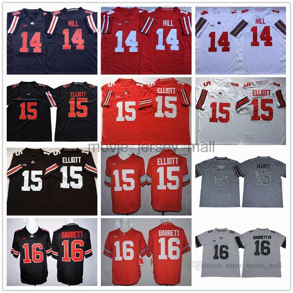 NCAA Ohio State Buckeyes College Football Jersey 16 J.T Barrett 14 K.J. Hill 15 Ezekiel Elliott High Quality stitched, As picture
NCAA Ohio State Buckeyes College Football Jersey 16 J.T Barrett 14 K.J. Hill 15 Ezekiel Elliott High Quality stitched, As picture