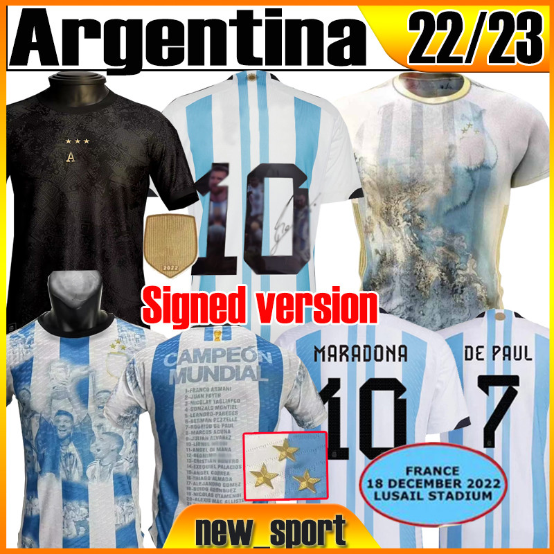 3 Stars 22 23 ARGENTINA soccer jerseys Signed version DI MARIA finals KUN AGUERO fans player version 2022 2023 Maradona champions men kit sets football shirt, 22 23 special
3 Stars 22 23 ARGENTINA soccer jerseys Signed version DI MARIA finals KUN AGUERO fans player version 2022 2023 Maradona champions men kit sets football shirt, 22 23 special