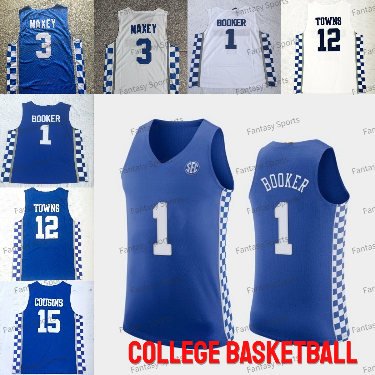 NCAA Kentucky College Basketball Jersey Davis Fox Monk Adebayo 11 John Wall Towns Cousins Devin Booker Men Stitched Jerseys, Men jersey
NCAA Kentucky College Basketball Jersey Davis Fox Monk Adebayo 11 John Wall Towns Cousins Devin Booker Men Stitched Jerseys, Men jersey