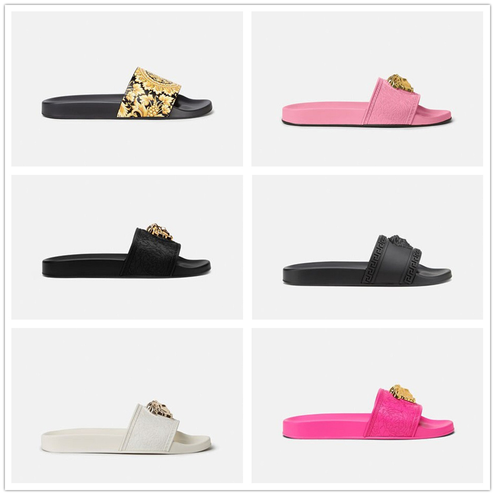 Designer sandal rubber slipper brand-name sandal slipper casual anti skid slipper summer flip flops outdoor flower platform slipper with box