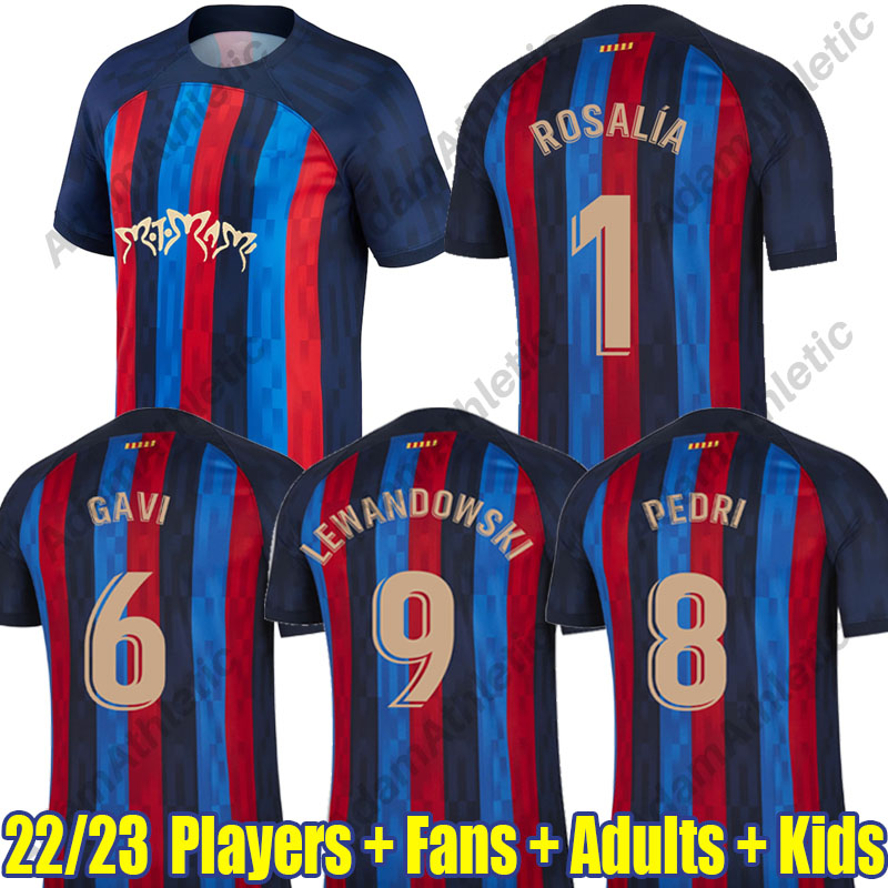 Barcelonas Rosalia Motomami jerseys 2022 2023 LEWANDOWSKI GAVI PEDRI Barca Rosalia special football shirts player version kids kit R.ARAUJO O.DEMBELE jersey, 22-23 away+ucl
Barcelonas Rosalia Motomami jerseys 2022 2023 LEWANDOWSKI GAVI PEDRI Barca Rosalia special football shirts player version kids kit R.ARAUJO O.DEMBELE jersey, 22-23 away+ucl