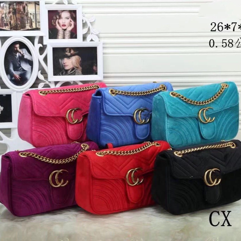 Fashion women bag classic velvet chain bag clutch handbag luxury designer bag marmont messenger crossbody package evening bags tote bag, Black
Fashion women bag classic velvet chain bag clutch handbag luxury designer bag marmont messenger crossbody package evening bags tote bag, Black