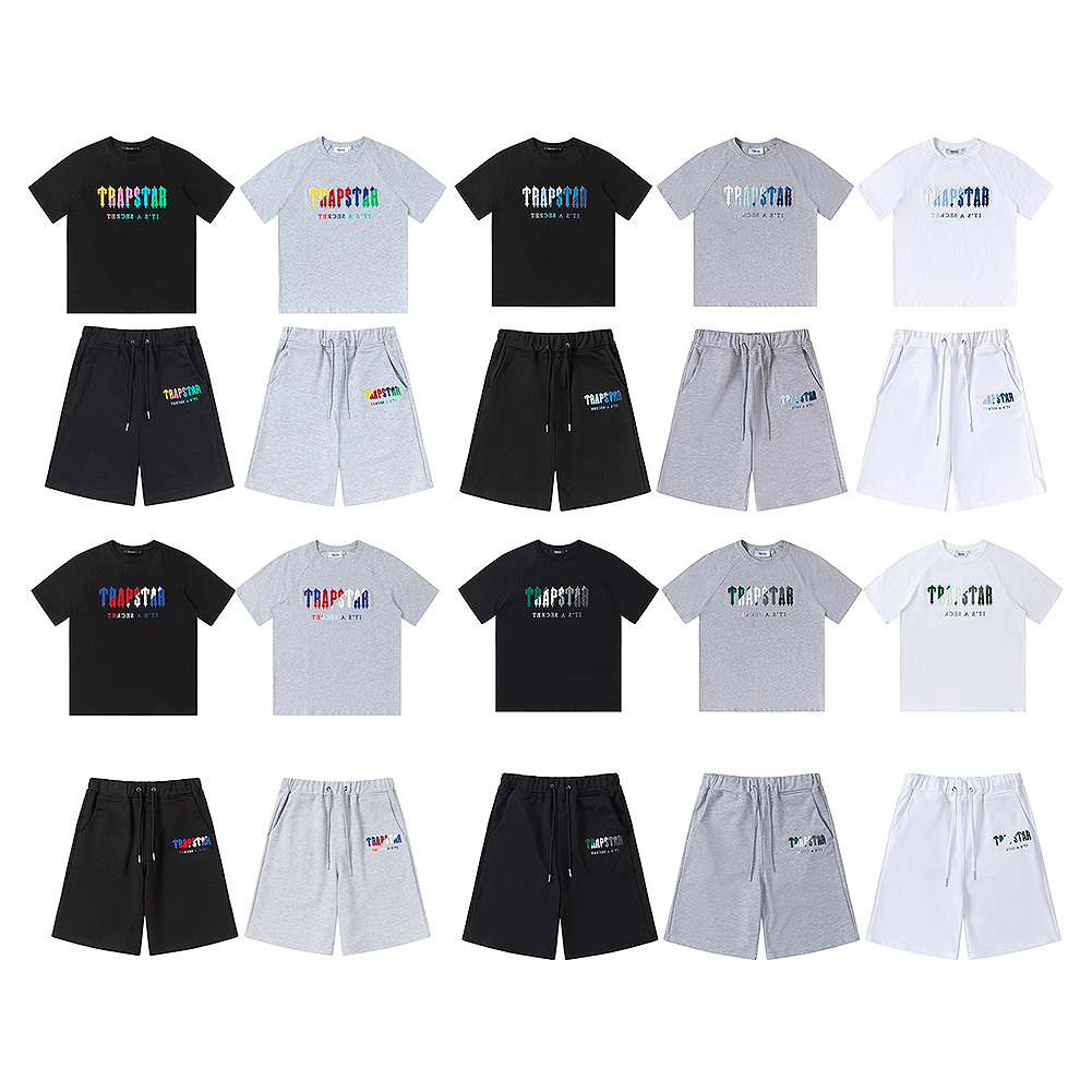 TRAPSTAR Mens Tracksuits Sets Embroidered Printed Letters Jogger Sweatshirts Sports Sporting Suit Men Women Short Pants T-shirt Pullover Trousers Tracksuits
TRAPSTAR Mens Tracksuits Sets Embroidered Printed Letters Jogger Sweatshirts Sports Sporting Suit Men Women Short Pants T-shirt Pullover Trousers Tracksuits