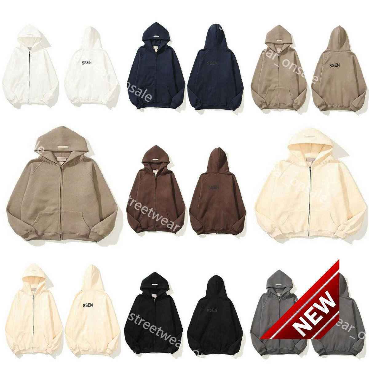 Mens Hoodies Sweatshirts Essentail Hoodie Designer Men Full Zip Up Jacket with Pockets Loose Casual Cotton Classic Solid Color Couple Lovers Tops Clo
Mens Hoodies Sweatshirts Essentail Hoodie Designer Men Full Zip Up Jacket with Pockets Loose Casual Cotton Classic Solid Color Couple Lovers Tops Clo