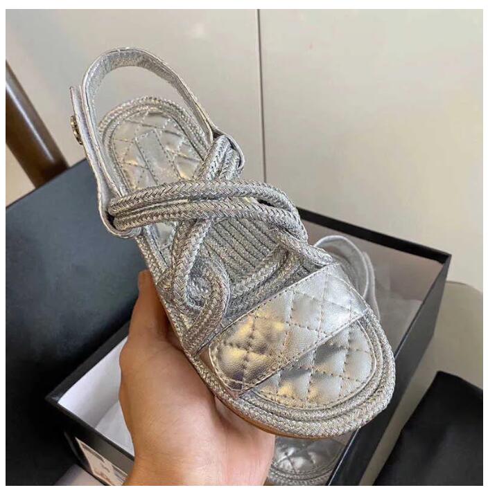 Blade Women's Hemp Rope Woven Metal Chain Sandal Slipper Designer Fashion Luxury Elegant Simple Material Flat Shoes Comfortable Design, Customize
Blade Women's Hemp Rope Woven Metal Chain Sandal Slipper Designer Fashion Luxury Elegant Simple Material Flat Shoes Comfortable Design, Customize