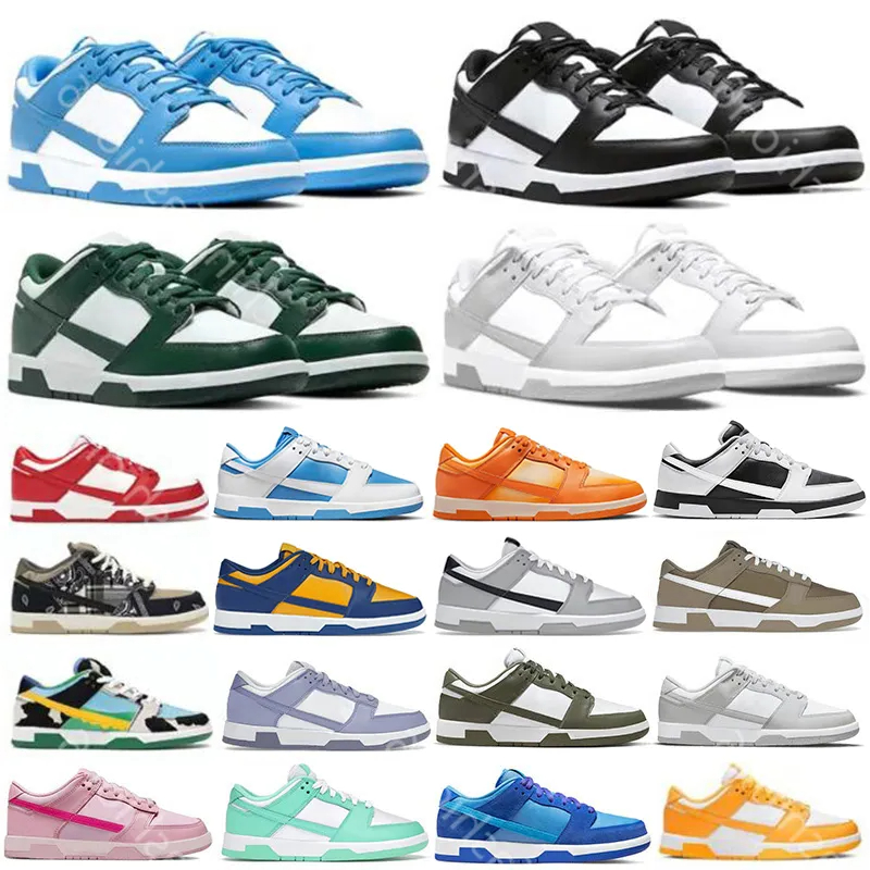 

New Designer Running Shoes sneakers for men women White Black Panda Grey Fog UNC GAI Varsity Green Apple Laser Orange Syracuse Coast Candy mens flat Sport trainers