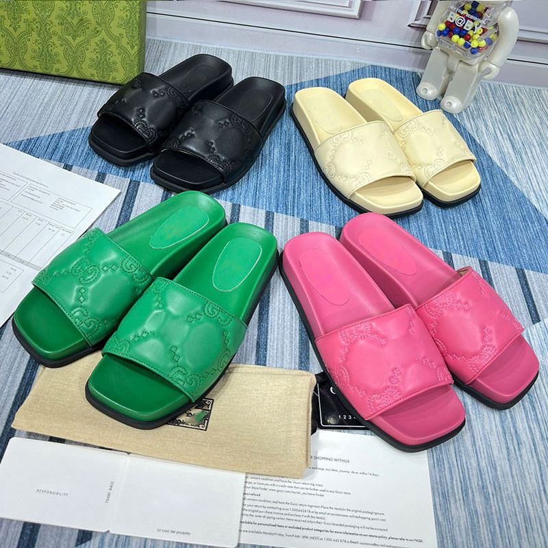 Top Quality Women Designer Slipper Slide Sandals Summer Brand Corium Shoes Classic Beach Casual Leather Sandles Womens Woman Outside, Color-2
Top Quality Women Designer Slipper Slide Sandals Summer Brand Corium Shoes Classic Beach Casual Leather Sandles Womens Woman Outside, Color-2