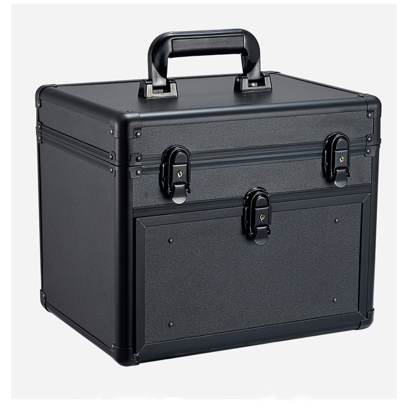 Suitcases Portable Shoulder Strap Travel Cosmetic Suitcase With Makeup Artist Household MultiLayer Nail Tattoo Tool Storage Box 230317