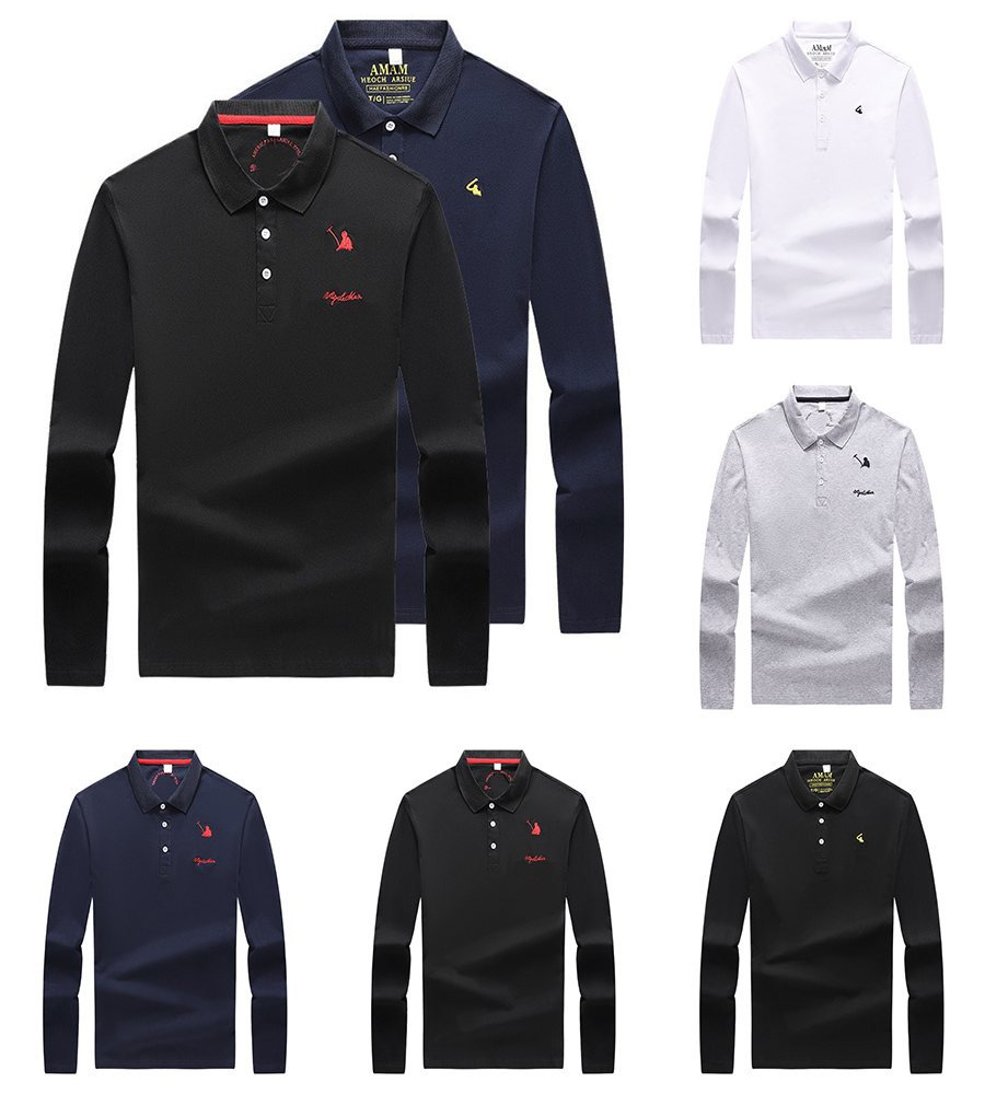 Mens summer ralphs polo shirt Polo shirt Long sleeved pure cotton Paul T-shirt High end lapel Polo pony logo Mens Laurens fashion label
Mens summer ralphs polo shirt Polo shirt Long sleeved pure cotton Paul T-shirt High end lapel Polo pony logo Mens Laurens fashion label