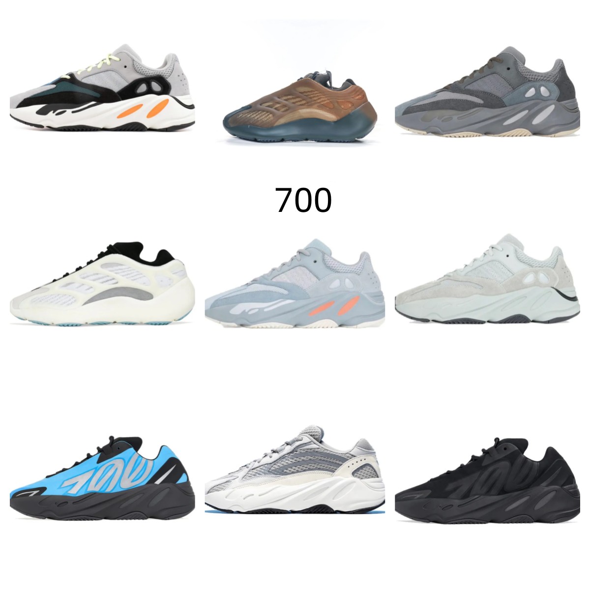Designer Shoes 700 Turtle Dove Slate Dazzling Blue Tint Zebra Tech Black Static Onyx Grey Salt Bred Mens Womens Luxury Plate-forme Sneaker trainer 36-46
Designer Shoes 700 Turtle Dove Slate Dazzling Blue Tint Zebra Tech Black Static Onyx Grey Salt Bred Mens Womens Luxury Plate-forme Sneaker trainer 36-46