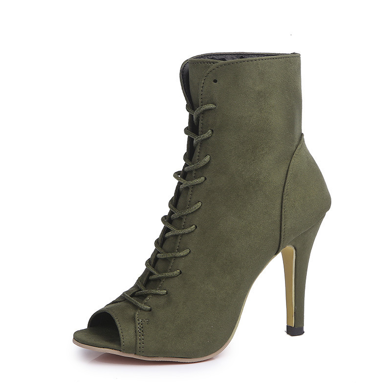 Dress Shoes Roman high heels fashion lace up fish mouth thin heel sandals summer plus New size stripper women shoes 230320