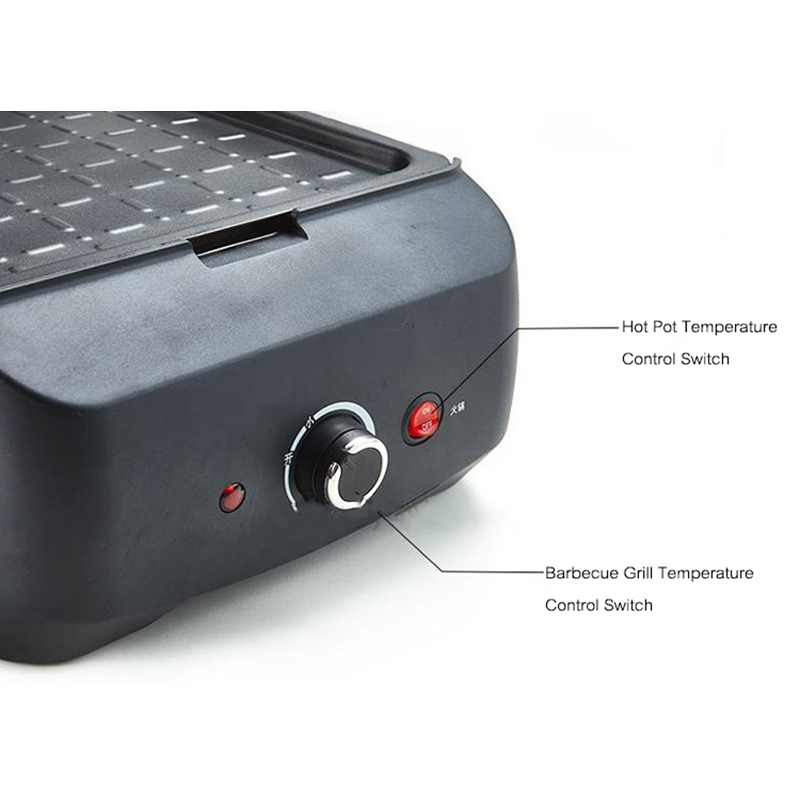 New Cooking Baking Integrated Pot Double Control Korean Multi Cooker Electric Baking Pan Oven Barbecue Hot Pot Soup Pot