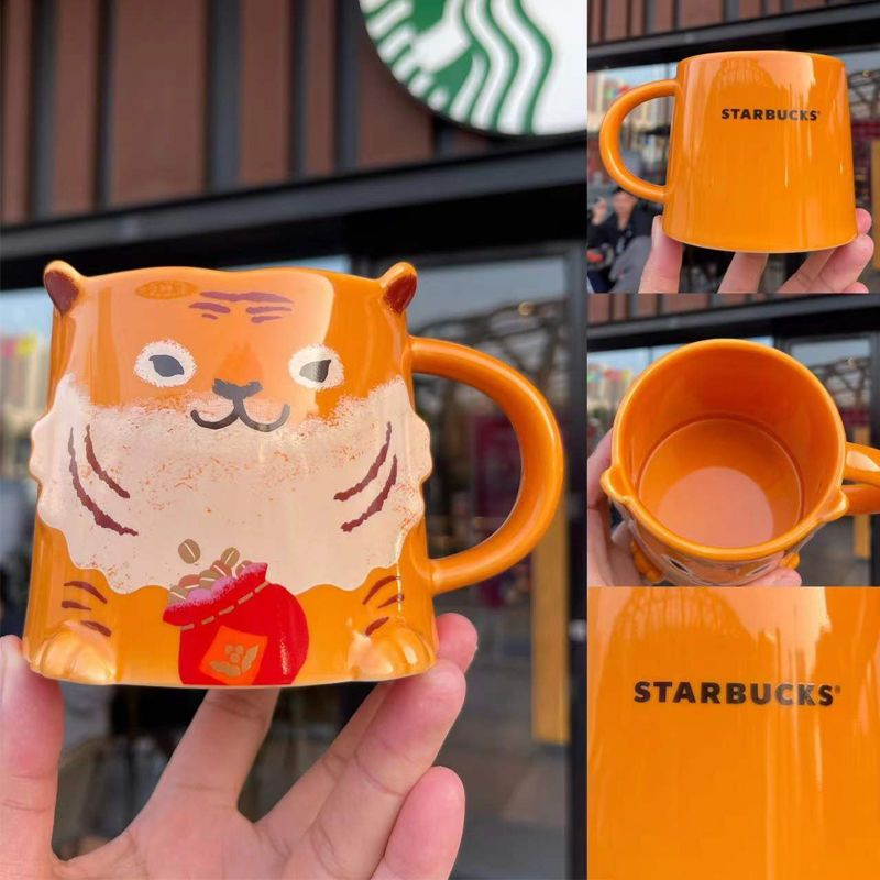 New Starbucks Mugs Year of the Tiger Cute Tiger Palm Cute Tiger Claw Plotter Ceramic Spoon Mug Gift, Multi-color
New Starbucks Mugs Year of the Tiger Cute Tiger Palm Cute Tiger Claw Plotter Ceramic Spoon Mug Gift, Multi-color