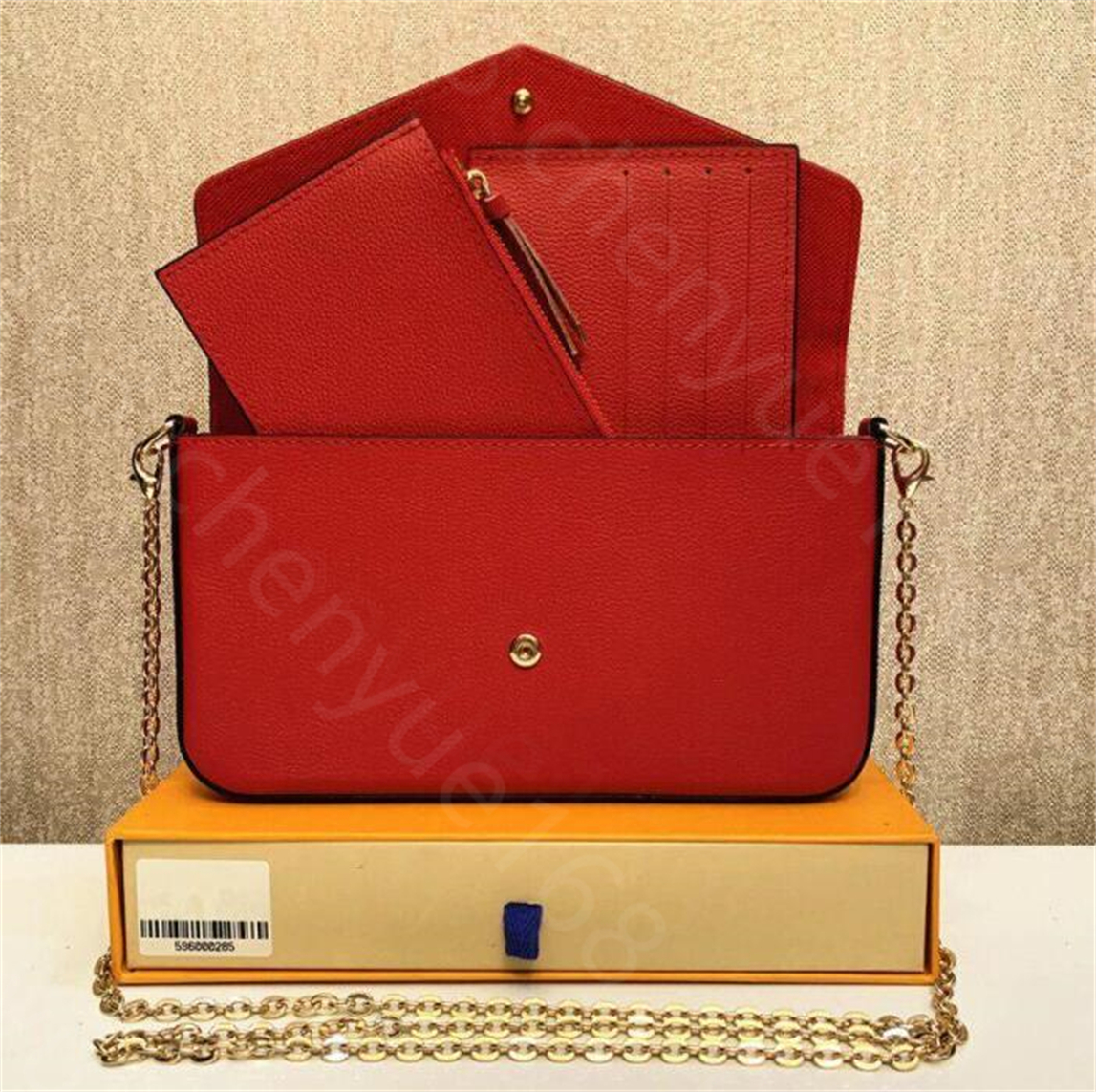 multi high quality luxury designer women Crossbody Chain Bags Wallet Messenger Leather bags Handbags Shoulder Flower, Embossed red
multi high quality luxury designer women Crossbody Chain Bags Wallet Messenger Leather bags Handbags Shoulder Flower, Embossed red
