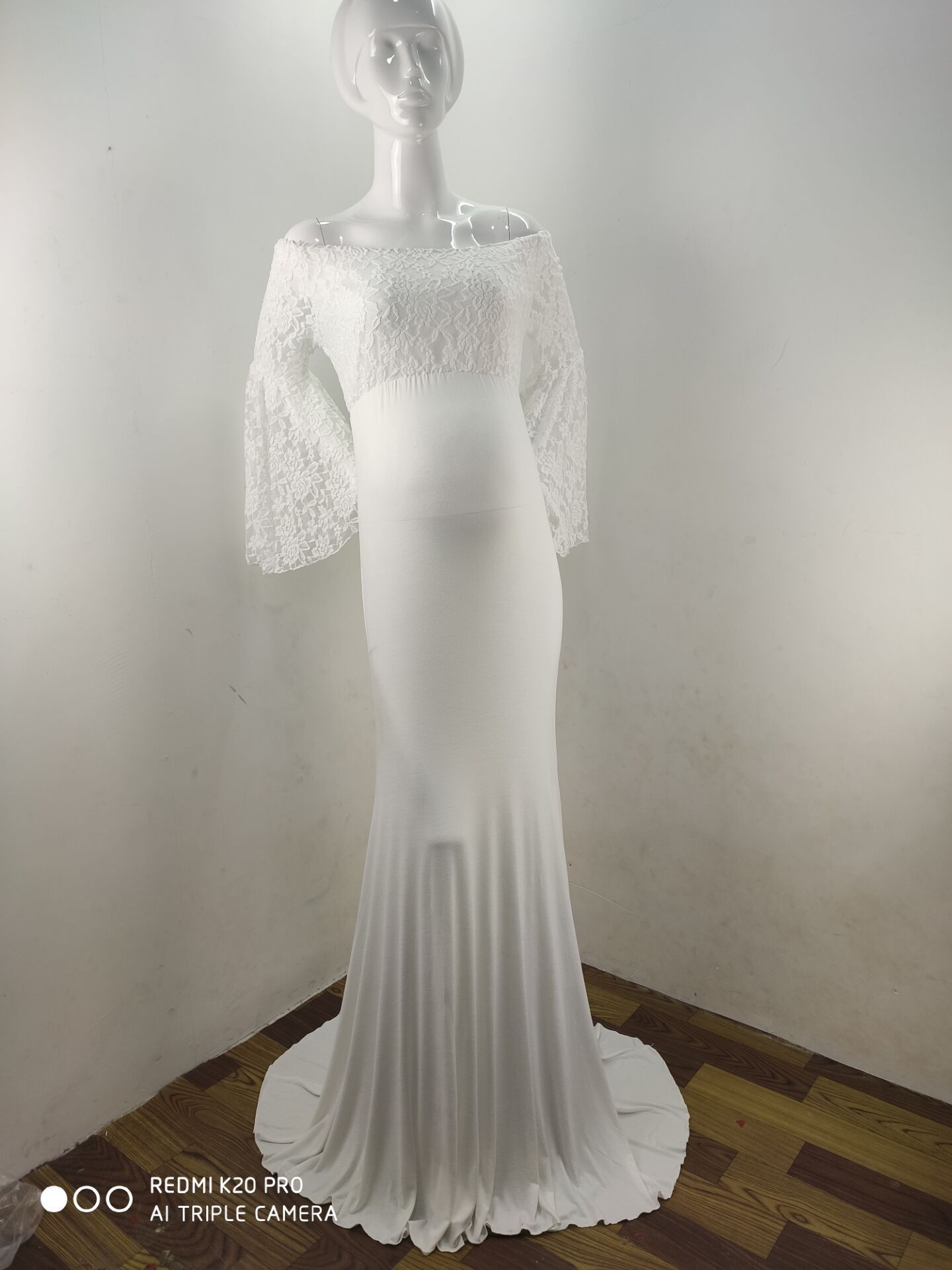 Maternity Dresse Pregnant for Pography po shoot Summer Lace Maxi Pregnancy Clothes 230320