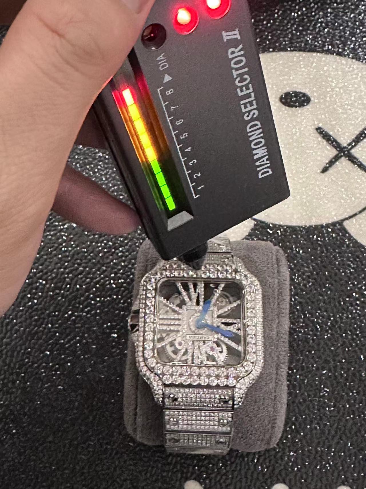 Montre de luxe moissanite diamond watch 42mm automatic mechanical movement steel case mens Watches Wristwatches waterproof, As picture
Montre de luxe moissanite diamond watch 42mm automatic mechanical movement steel case mens Watches Wristwatches waterproof, As picture