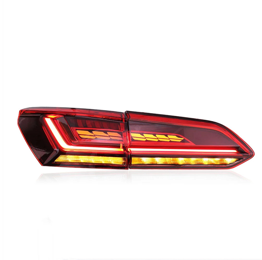 Car Taillights Assembly Upgrade for VW Touareg 20 19-2022 LED Reversing Lights Rear Fog Brake Turn Signal Light