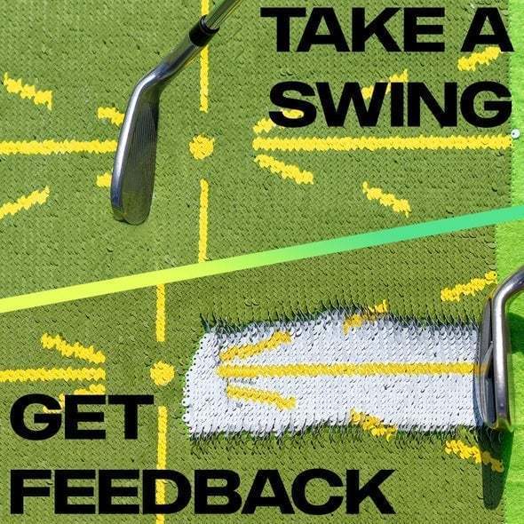 Other Golf Products Golf Training Mat for Swing Detection Batting Ball Trace Directional Mat Swing Path Pads Swing Practice Pads Christmas Gift 230317