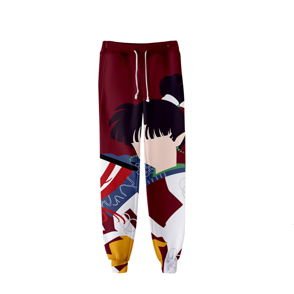 Mens Pants Japan Anime Inu Yasha Inuyasha 3D Joggers Pants MenWomen Casual Trousers Hip Hop Sweatpants Higurashi Kagome Cosplay Costumes 230320