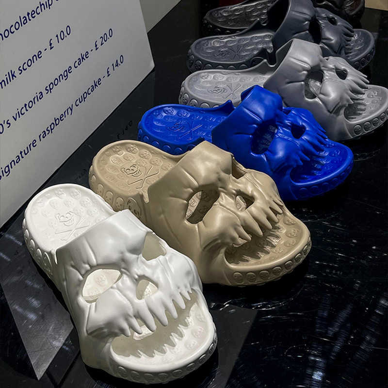 Slippers 2023 Summer Personalized Skull Slides for Women Men Soft EVA Could Slipper Flat Unisex Beach Sandals Casual Couple Fun Flip Flop Y2303, White
Slippers 2023 Summer Personalized Skull Slides for Women Men Soft EVA Could Slipper Flat Unisex Beach Sandals Casual Couple Fun Flip Flop Y2303, White