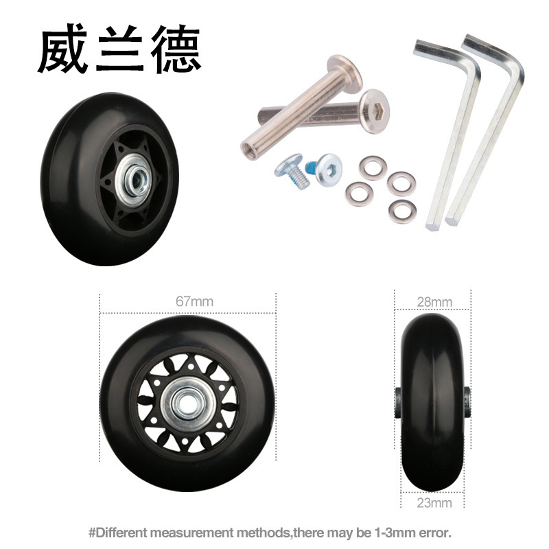 Bag Parts Accessories Suitcase replacement universal convenient wheel accessories aircraft silent maintenance and shockabsorb 230320