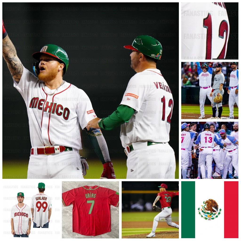 Team Mexico 2023 World Baseball Classic Jerseys WBC Julio Urias Alex Verdugo Alejandro Kirk Rowdy Tellez Randy Arozarena Jarren Duran Jose Urquidy Luis Urias, Green mens s-3xl
Team Mexico 2023 World Baseball Classic Jerseys WBC Julio Urias Alex Verdugo Alejandro Kirk Rowdy Tellez Randy Arozarena Jarren Duran Jose Urquidy Luis Urias, Green mens s-3xl