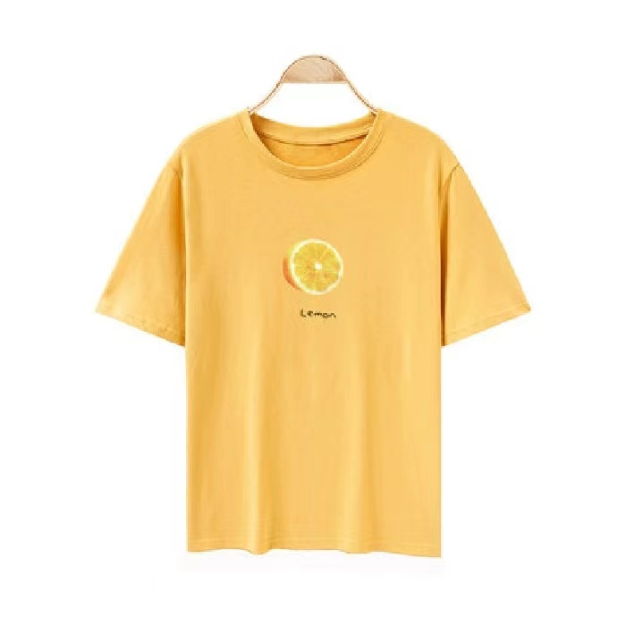 Tops Seven-color Candy Fruit Print Summer Short Sleeve T-shirt Women's Loose Student Women's Top Women's Wear, Customize
Tops Seven-color Candy Fruit Print Summer Short Sleeve T-shirt Women's Loose Student Women's Top Women's Wear, Customize