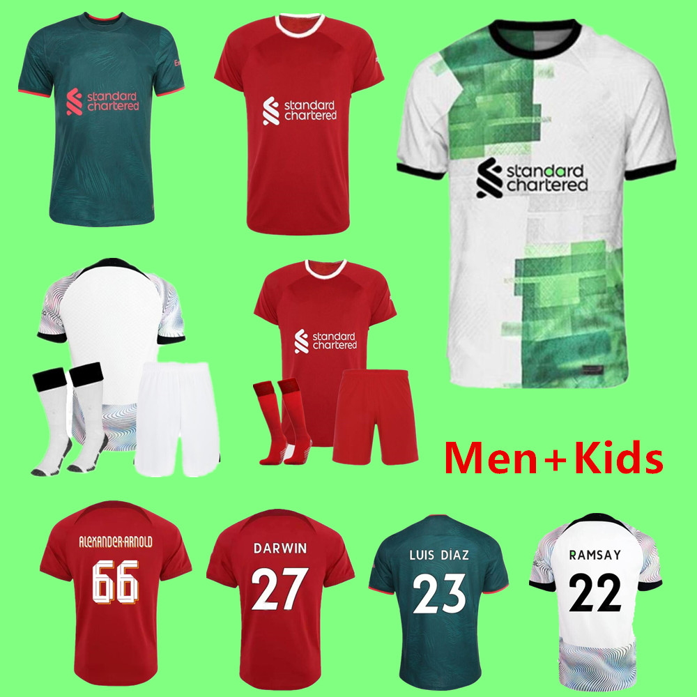GAKPO DARWIN soccer jerseys home away 3rd 2022 2023 2024 Mohamed Diogo Luis DIaz Alexander Arnold football kit tops shirts men kids uniform, Fans 22-23
GAKPO DARWIN soccer jerseys home away 3rd 2022 2023 2024 Mohamed Diogo Luis DIaz Alexander Arnold football kit tops shirts men kids uniform, Fans 22-23