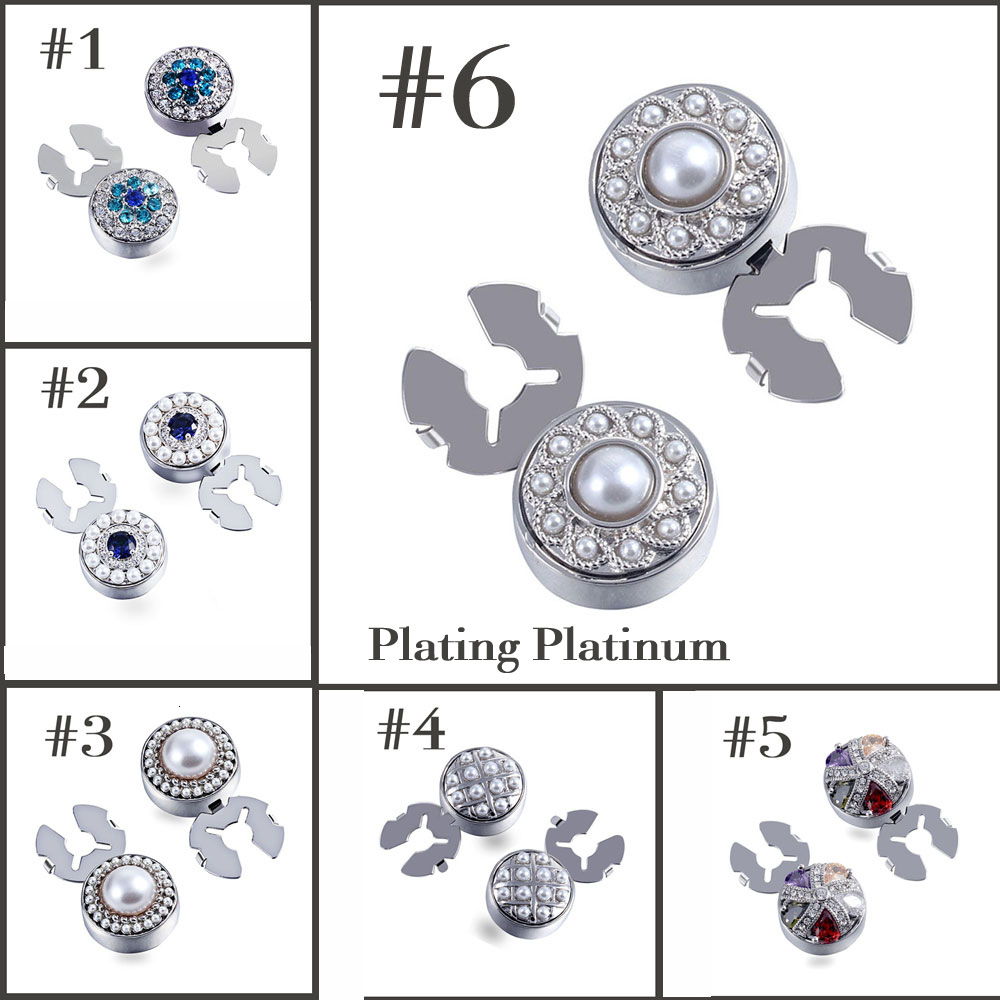 Cuff Links Blue Full Stystal French Court Silver Button Cover Cufflinks For Tuxedo Business Formal Shirts 175MM One Pair 230320