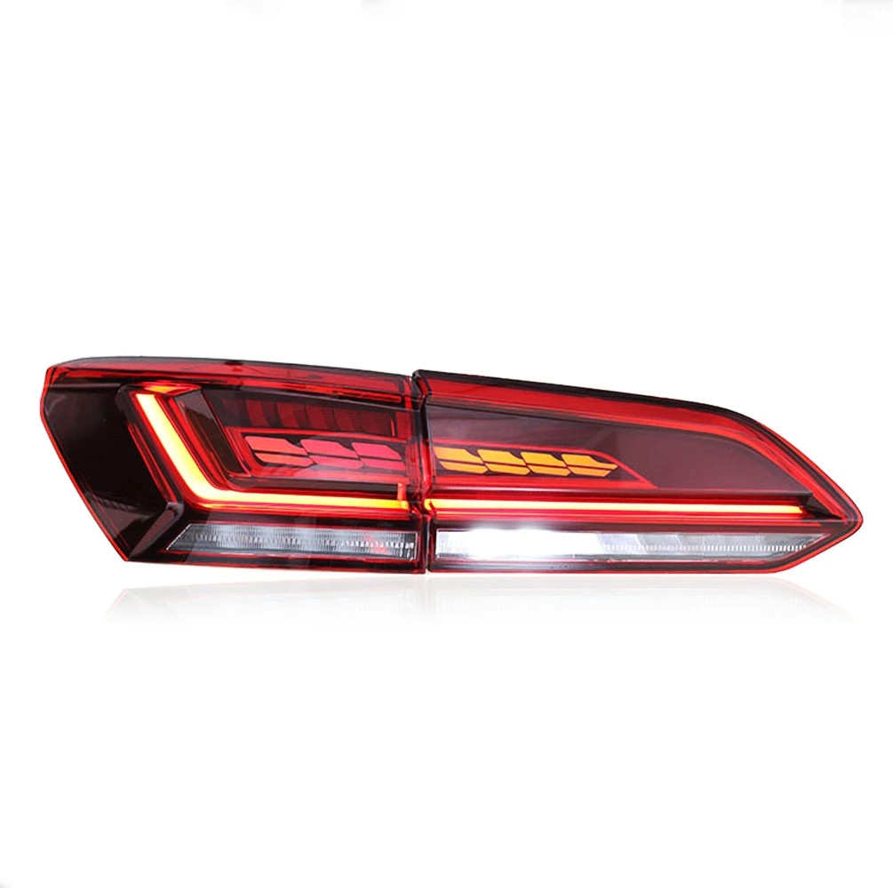 Car Taillights Assembly Upgrade for VW Touareg 20 19-2022 LED Reversing Lights Rear Fog Brake Turn Signal Light