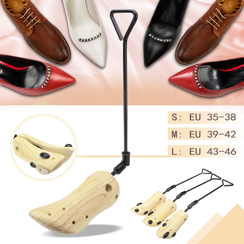 2025 new Shoe Parts Accessories 1 Piece Wood Stretcher Wooden Adjustable Man Women Flats Pumps Boot Shaper Rack Shoes Expander hine 230320