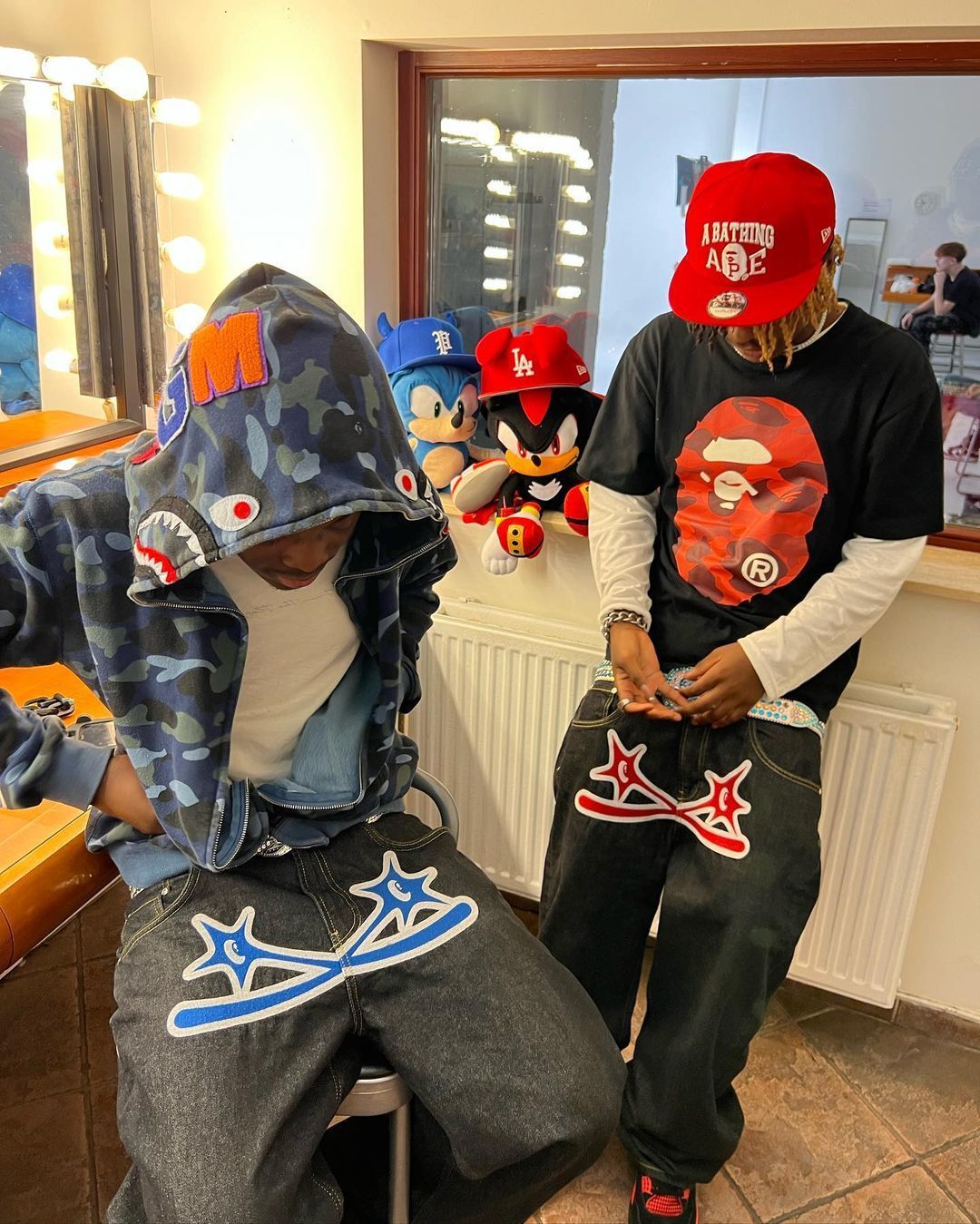 Mens Jeans Y2K Streetwear Jeans Harajuku Hip Hop Black Pants Mens Womens Fashion Trend Punk Rock Gothic Baggy Denim Trousers 230320