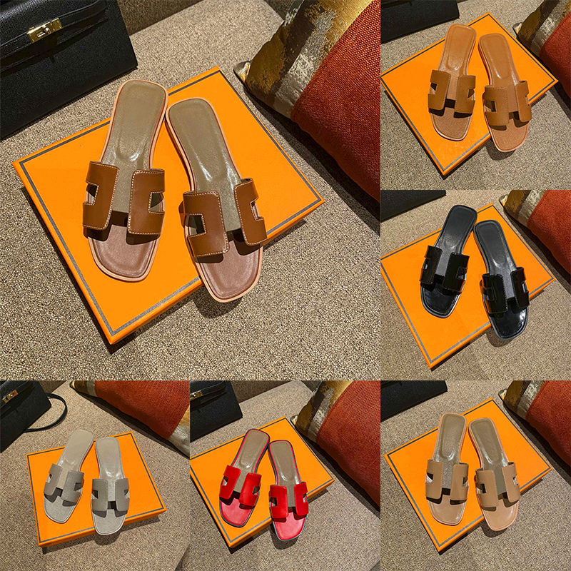 Classique Oran Sandal Designer Pantoufles pour femme Mode Plate-forme extérieure de luxe H Sandales en cuir multicolore Eva No Slip Pantoufle Pan
