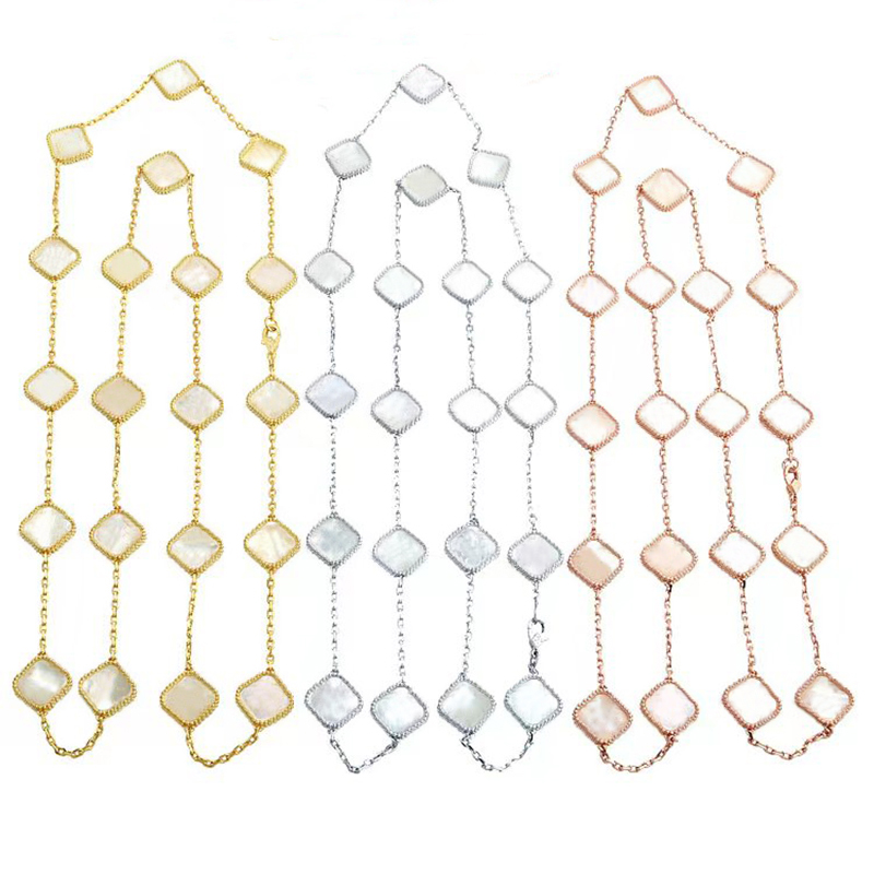 2023 Premium Luxury Choker Necklace Women's Twenty Flower Diamond Free Fashion Charm fourleaf Grass Titanium Steel Necklace Designer 18k Gold Necklace
2023 Premium Luxury Choker Necklace Women's Twenty Flower Diamond Free Fashion Charm fourleaf Grass Titanium Steel Necklace Designer 18k Gold Necklace
