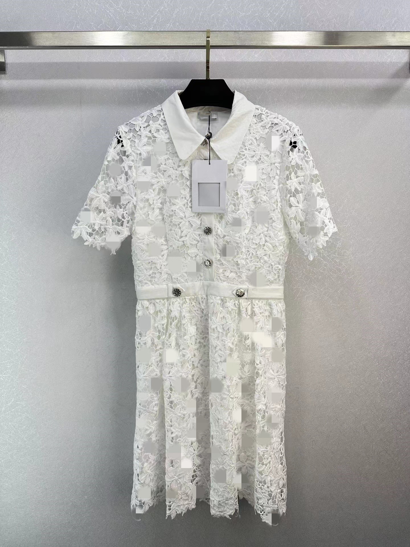 Milan Runway dresses 2023 Spring Summer Lapel Neck Short Sleeve Designer Sundress Brand Same Style Dress 0320-1, White
Milan Runway dresses 2023 Spring Summer Lapel Neck Short Sleeve Designer Sundress Brand Same Style Dress 0320-1, White
