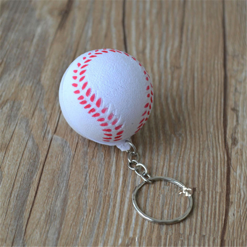 Key Rings 20 Pcslot Basketball PU chain Toys Fashion Sport Chains Jewelry Gift for Boys and Girls 230320