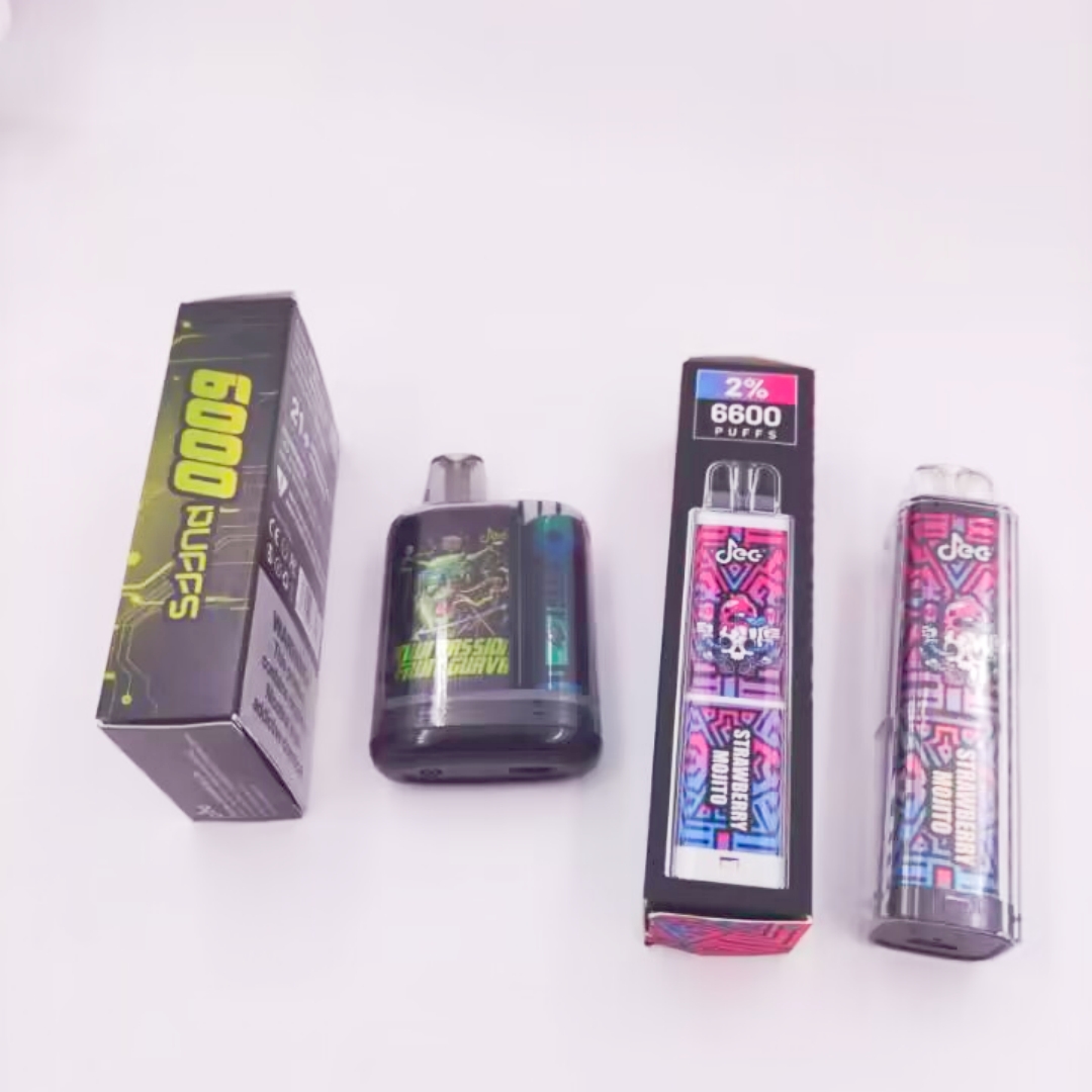 Original JEC BAR 6600 Puffs Disposable Vape E Cigarettes With Rechargeable 600mAh Battery Prefilled 12ml Pod Led Light Glowing Puff Pen Kit VS JEC BOX 6000 10ml
Original JEC BAR 6600 Puffs Disposable Vape E Cigarettes With Rechargeable 600mAh Battery Prefilled 12ml Pod Led Light Glowing Puff Pen Kit VS JEC BOX 6000 10ml