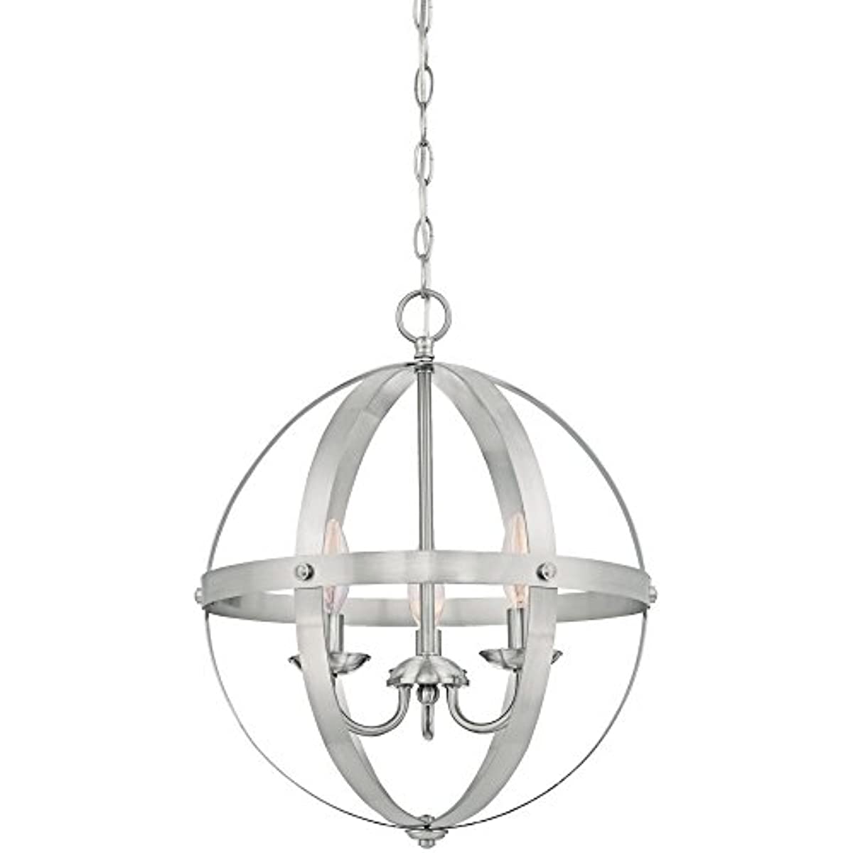 Westinghouse Lighting 6341900 Stella Mira Chandelier, 3-Light Pendant, Brushed Nickel
Westinghouse Lighting 6341900 Stella Mira Chandelier, 3-Light Pendant, Brushed Nickel